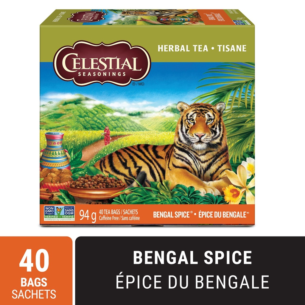 Celestial Seasonings Tisane Épice du Bengale, Sans Caféine