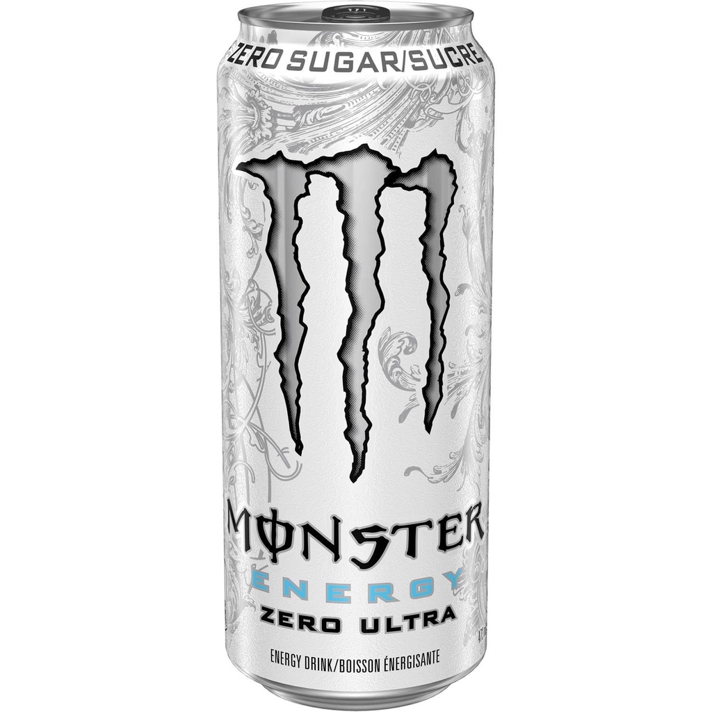 MONSTER ENERGY Zero Ultra, canette de 473&nbsp;mL
