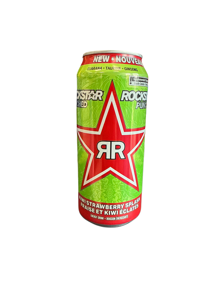 Boisson énergisante Rockstar Punched Éclats de kiwi et fraise 473 ml canette