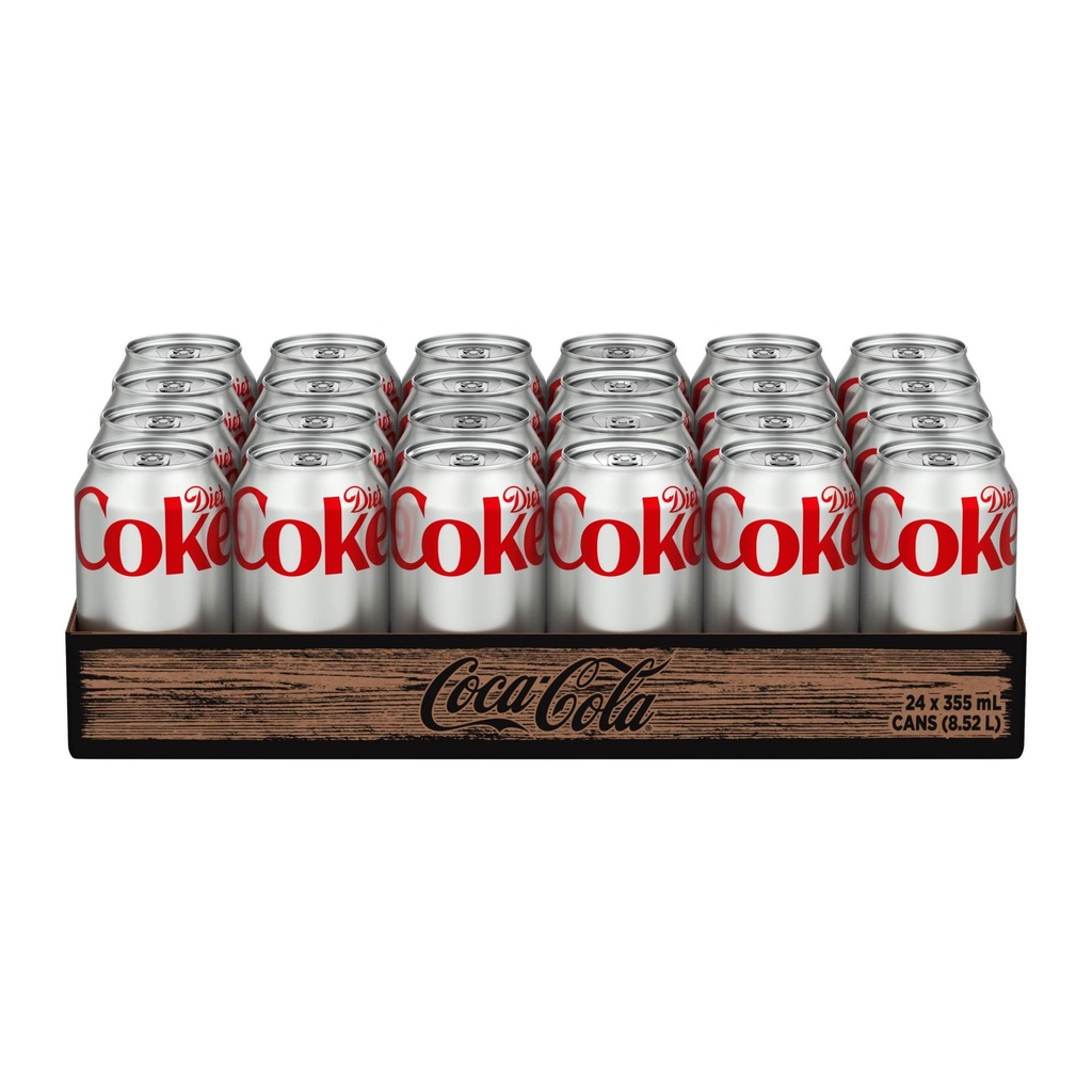 Diet Coke Coke Diète Cannettes, 355 mL, 24 Pack