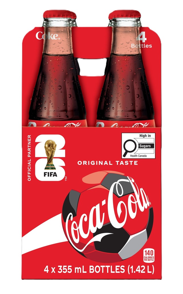 Coca-Cola Glass 4x355ml