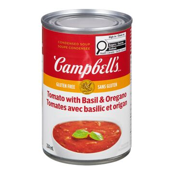 Campbell's Soupe aux tomates avec basilic et origan condensée sans gluten