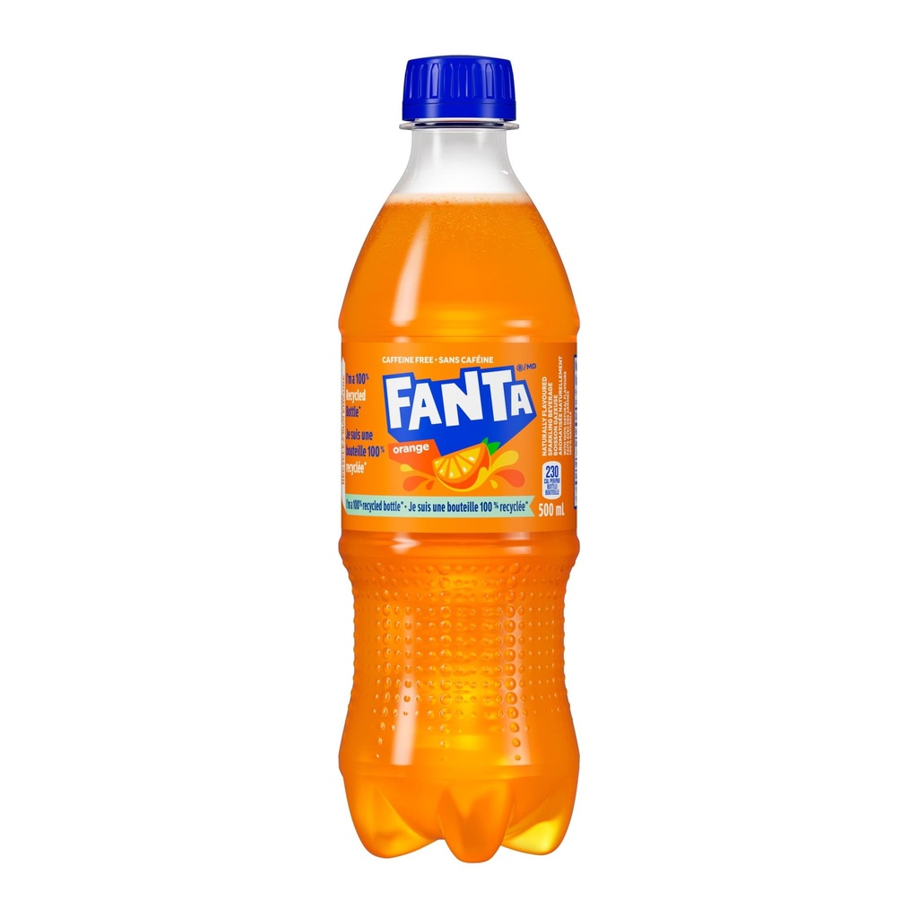 Fanta Orange Bouteilles, 500 mL