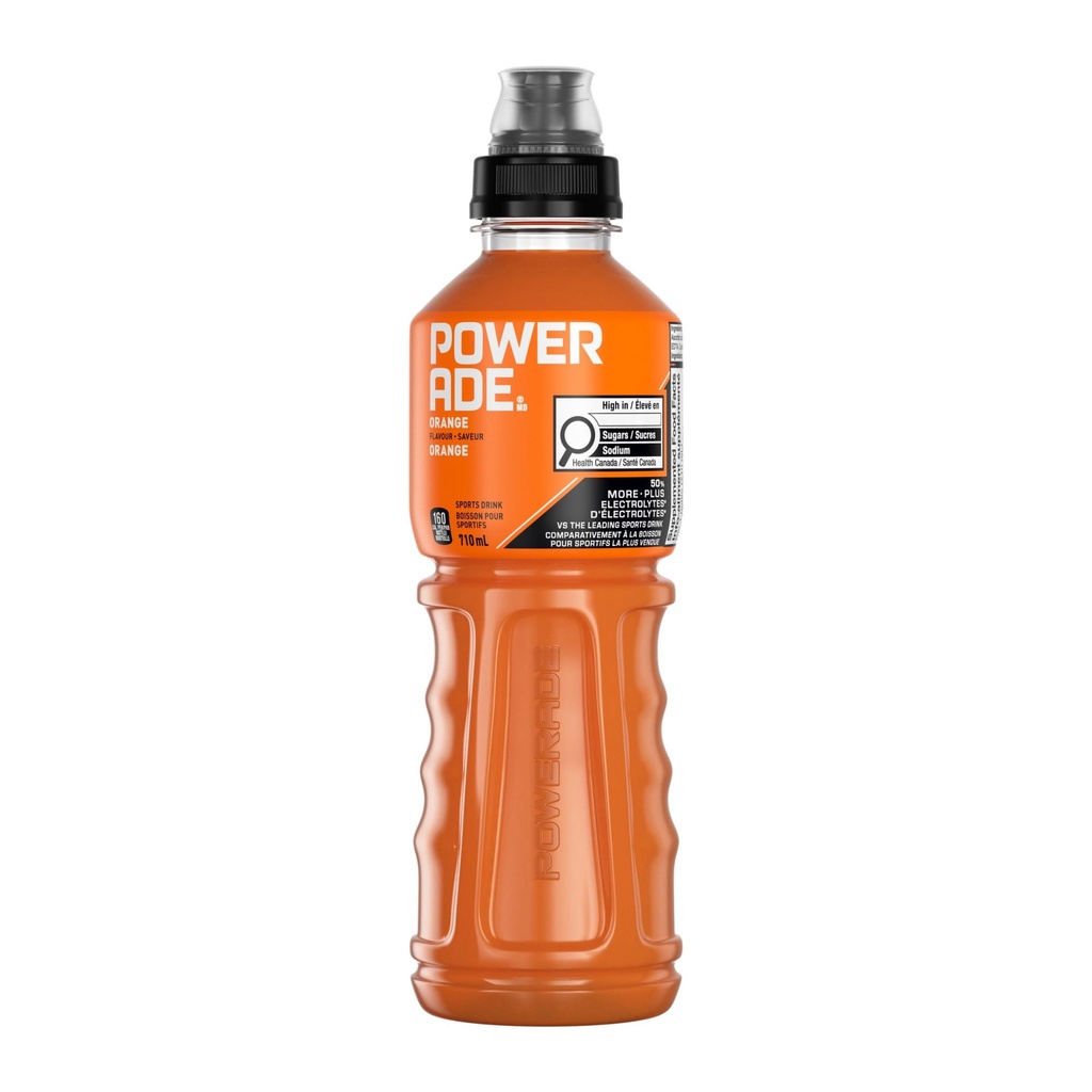 POWERADE boisson pour sportifs orange en bouteille, 710 mL