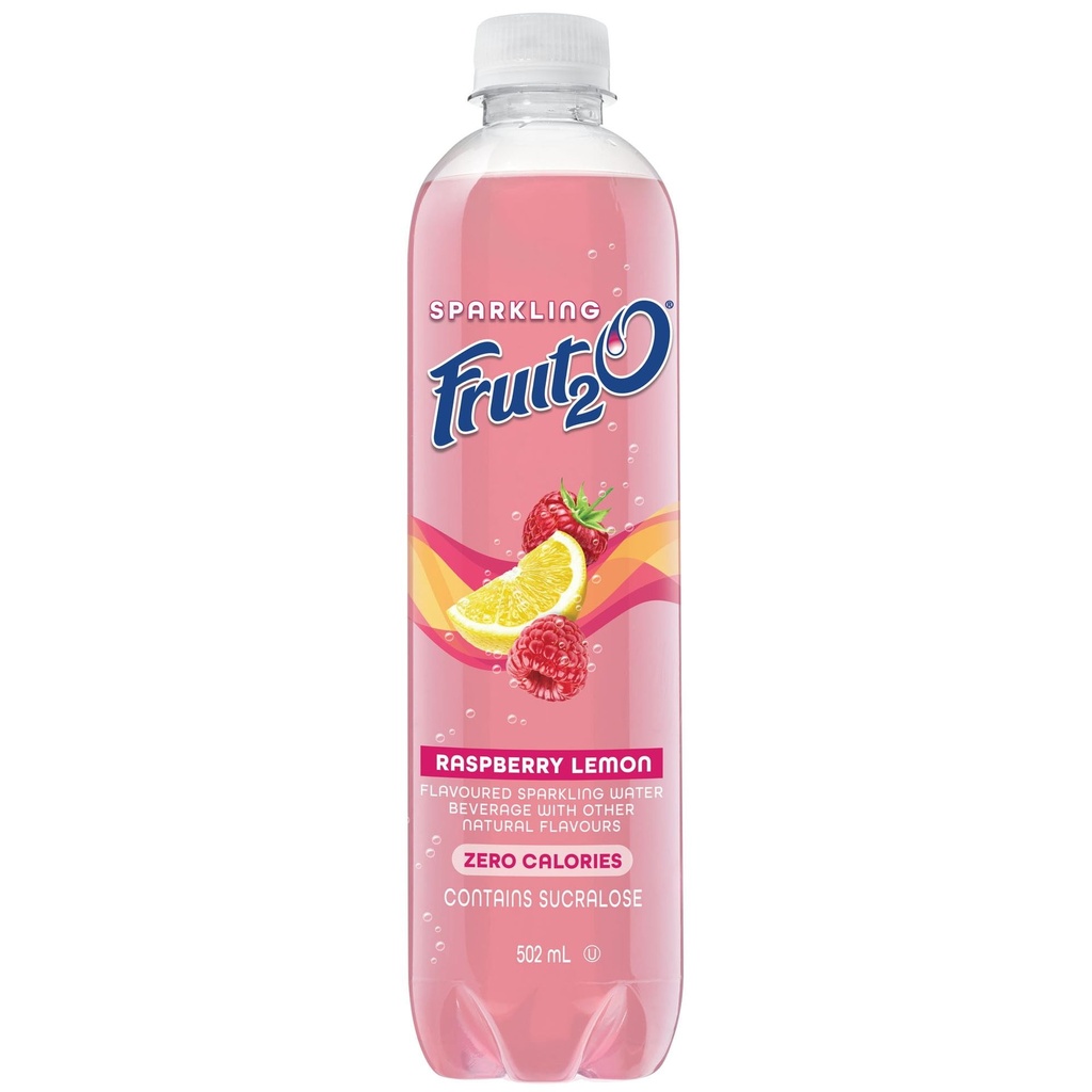 Fruit2O Pétillant Framboise Citron 502ML