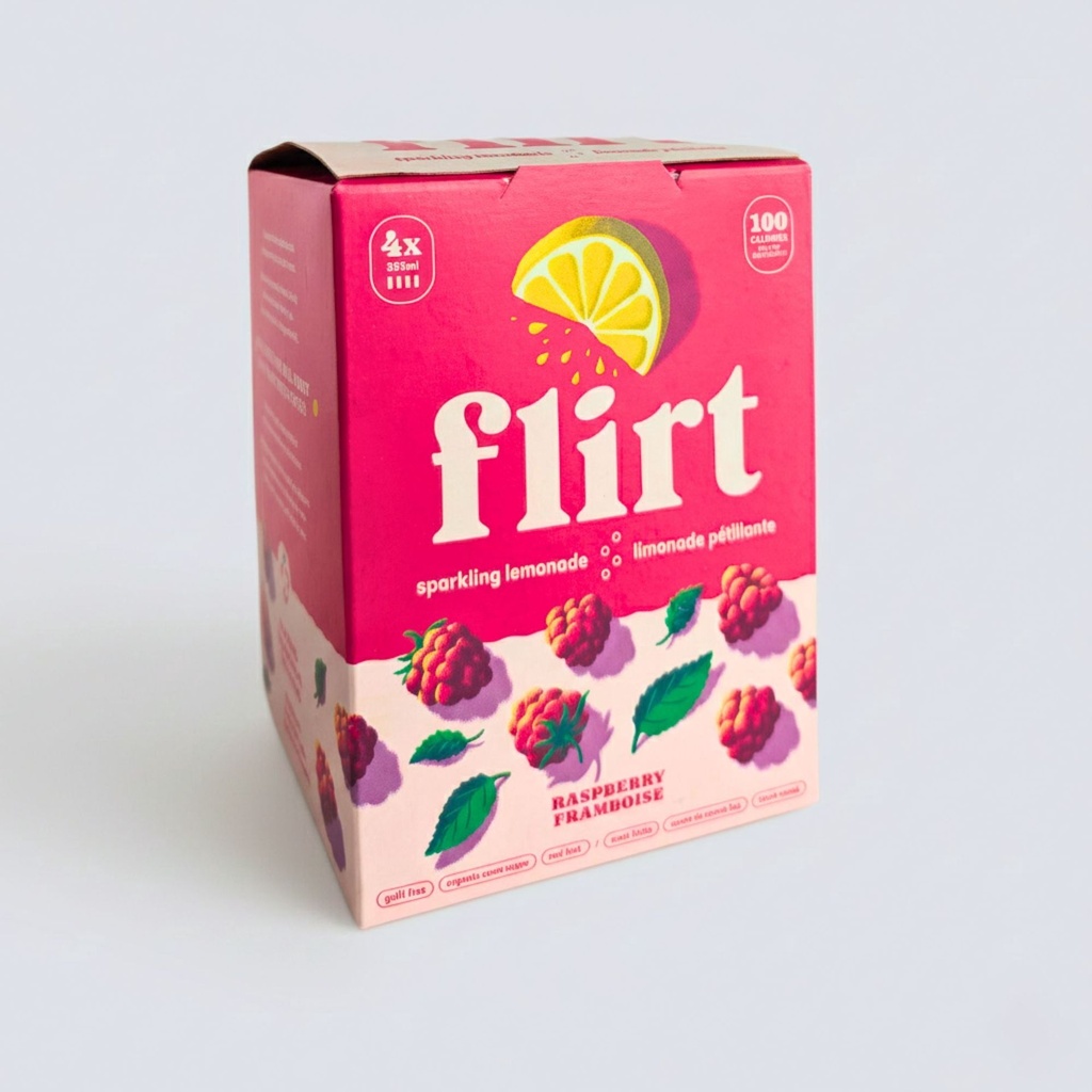 Flirt Mûre Limonade Pétillante Framboise 4x355ml