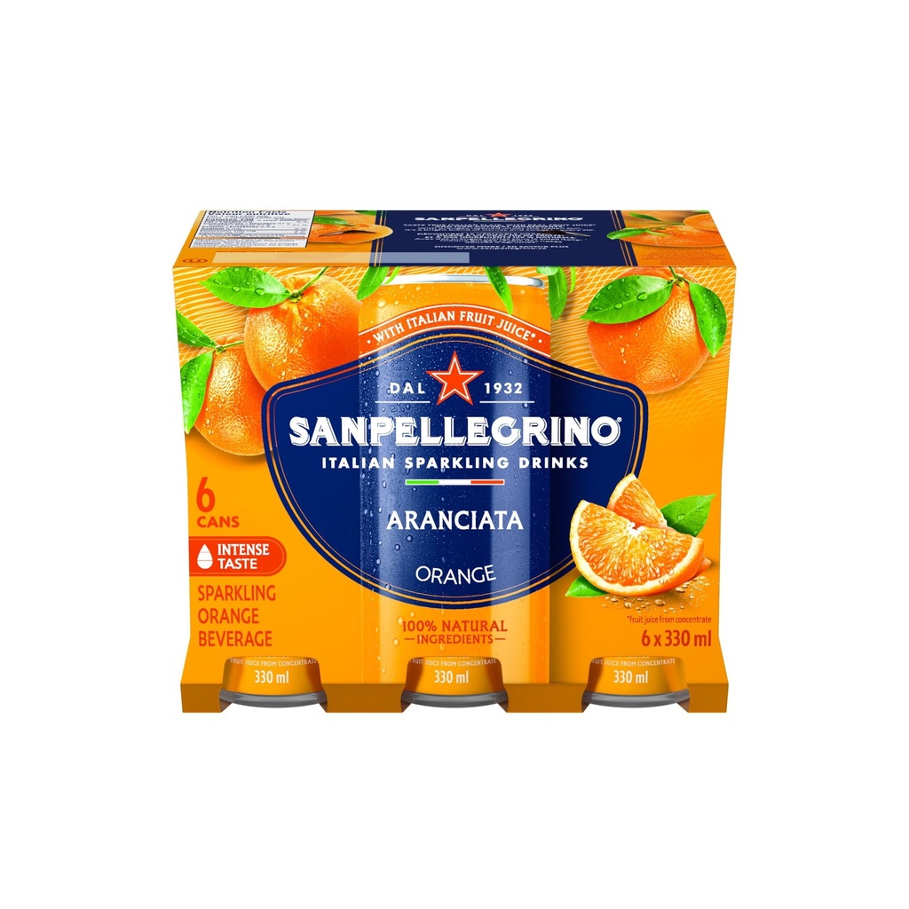Sanpellegrino San Pellegrino Naturali Aranciata Boisson Pétillante à l'Orange6x330ml