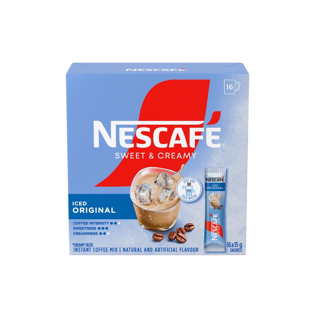 Nescafé NESCAFE Mélange à café Crémeux et sucré Original glacé, contient café, colorant et sucre