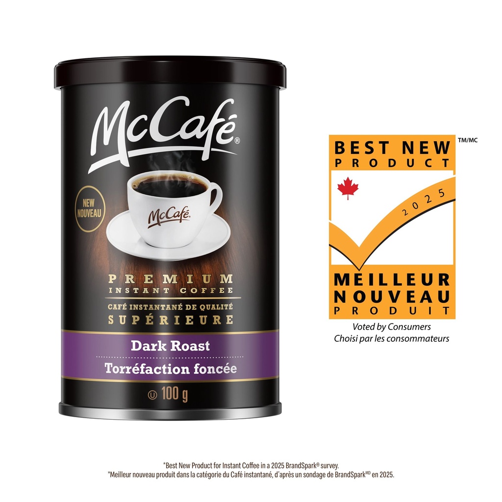 McCafé Café Instantané De Qualité Supérieure, Torréfaction Foncée