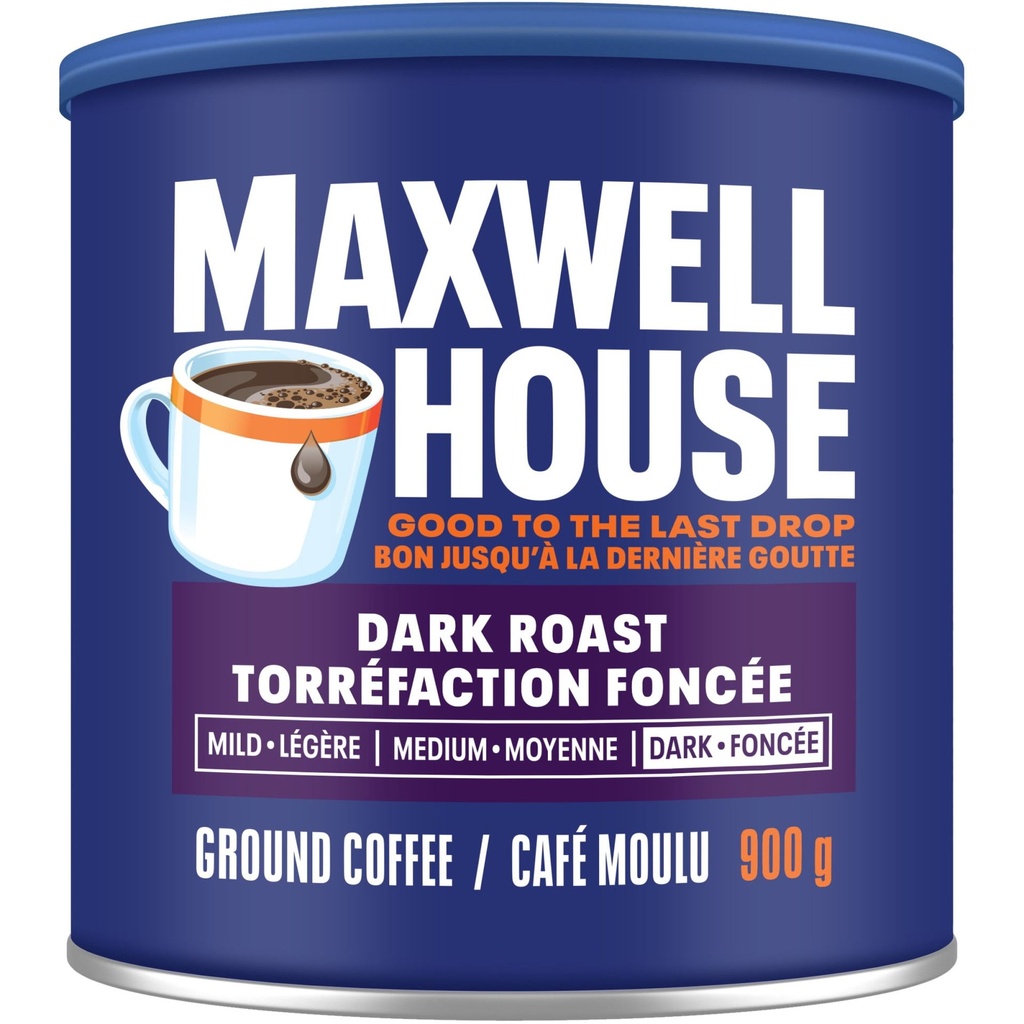 Maxwell House Café Moulu Torréfié Foncé, Boîte
