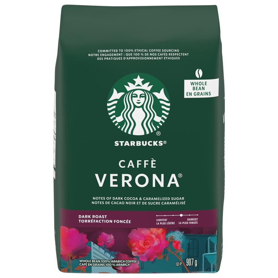 Starbucks Caffè Verona torréfaction foncée café en grains 907 g