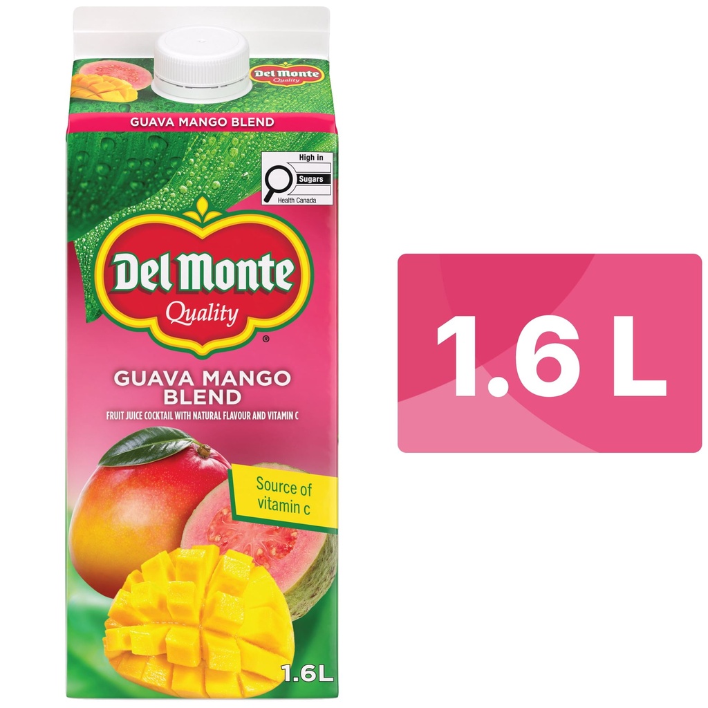 Del Monte Mélange de Cocktail de Jus de Fruits Goyave-Mangue