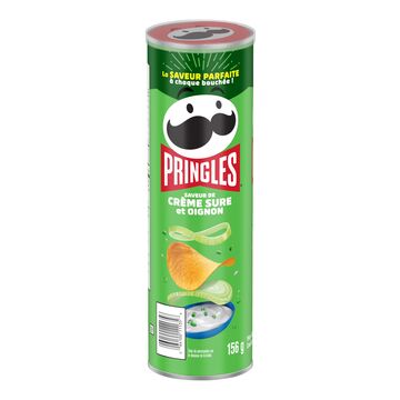 Pringles Croustilles à saveur crème sure et oignon