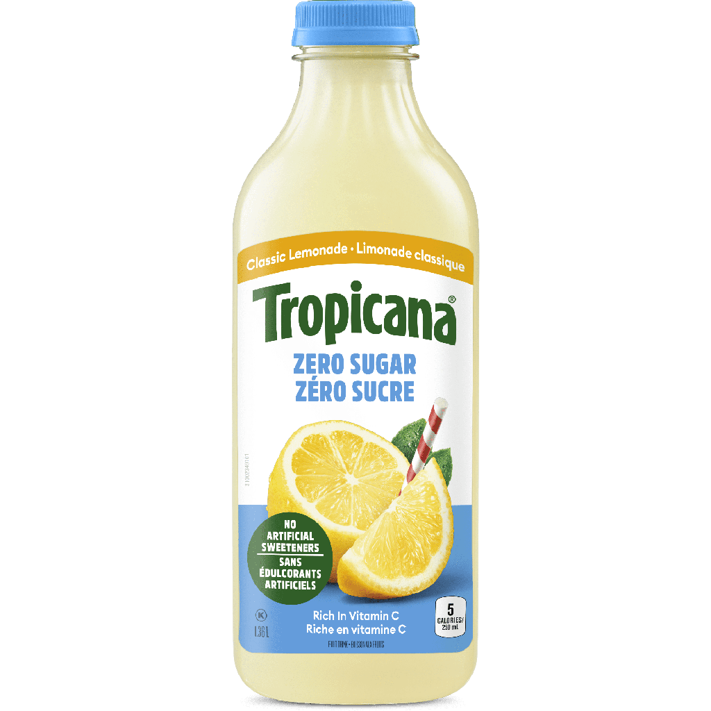 Tropicana Zéro Sucre Limonade Classique 1.36L