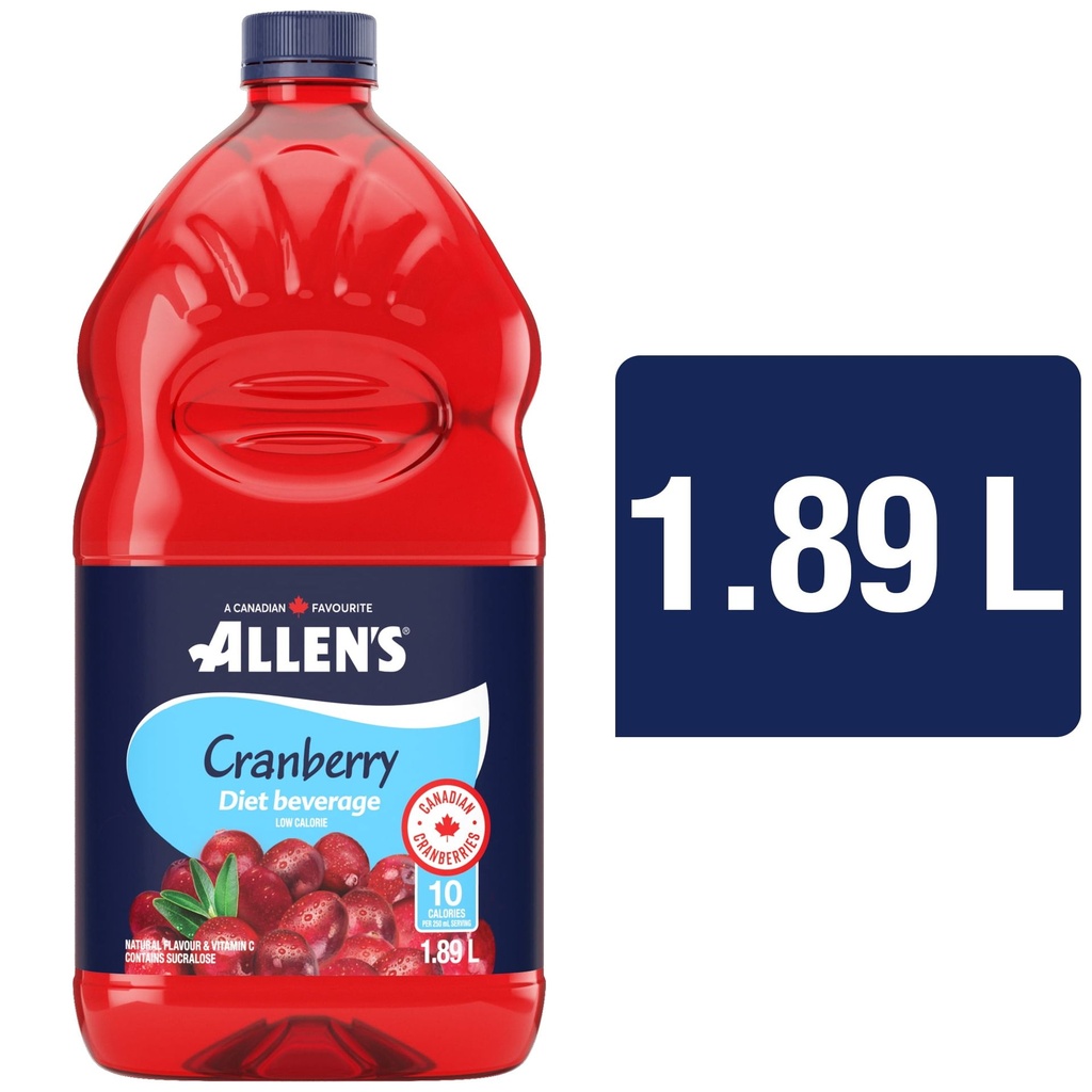 The Allens Boisson Diète à la Canneberge 1.89L