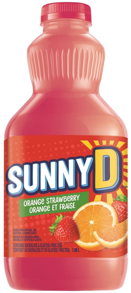 SunnyD Sunny D Orange et Fraise 1.89L