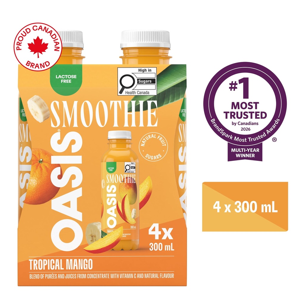 Smoothie mangue tropicale 4 x 300 ml