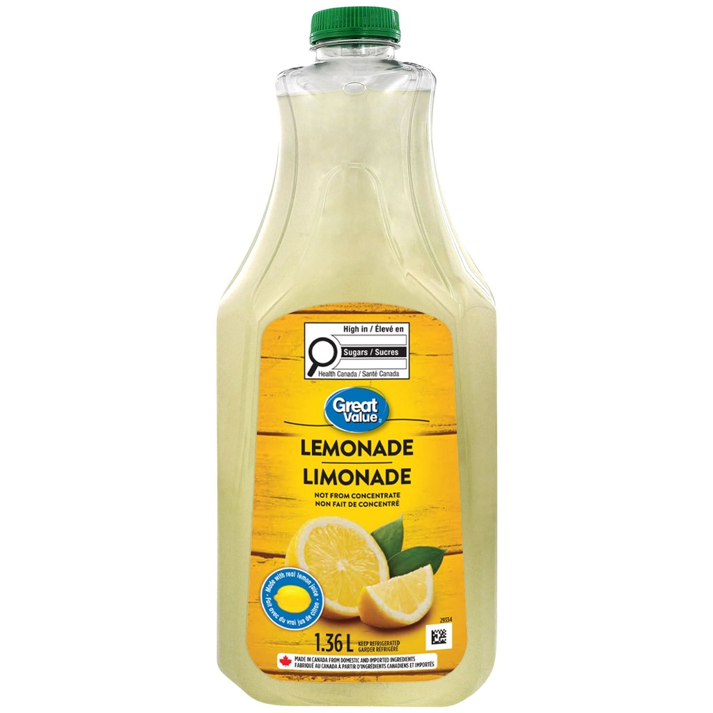 GV Lemonade 1.36L Great Value Limonade 1.36L