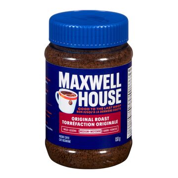 Maxwell House Café instantané de torréfaction moyenne originale