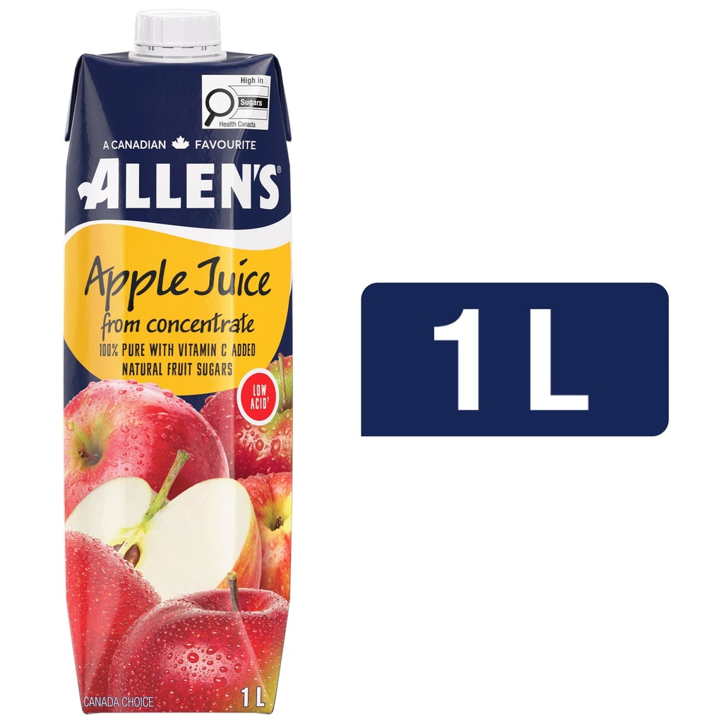The Allens Allen's Jus de Pomme Pur à Faible Acidité 1L