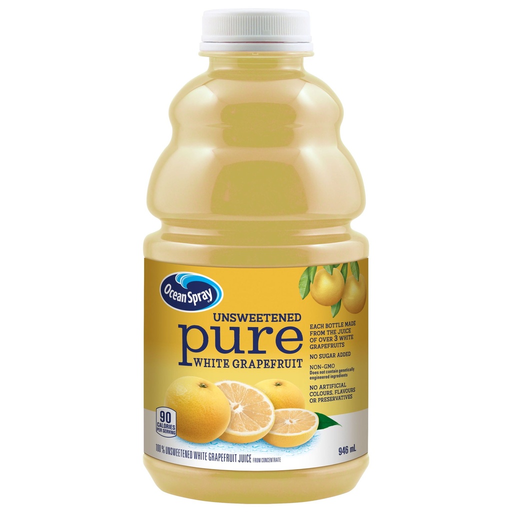 Ocean Spray Pamplemousse Blanc Pur Non Sucré 946ml