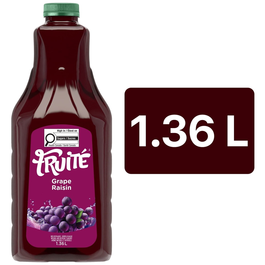 Fruité Boisson au raisin, 1,36 L