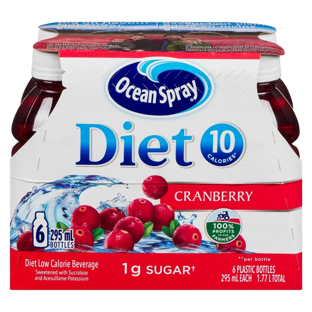 Ocean Spray Diète Faible en Calories Canneberge 6x295ml