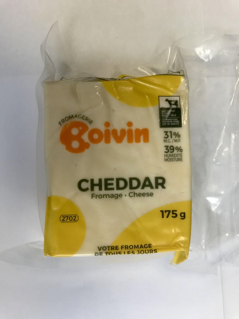 Fromage Boivin Cheddar en bloc Boivin (175 g)
