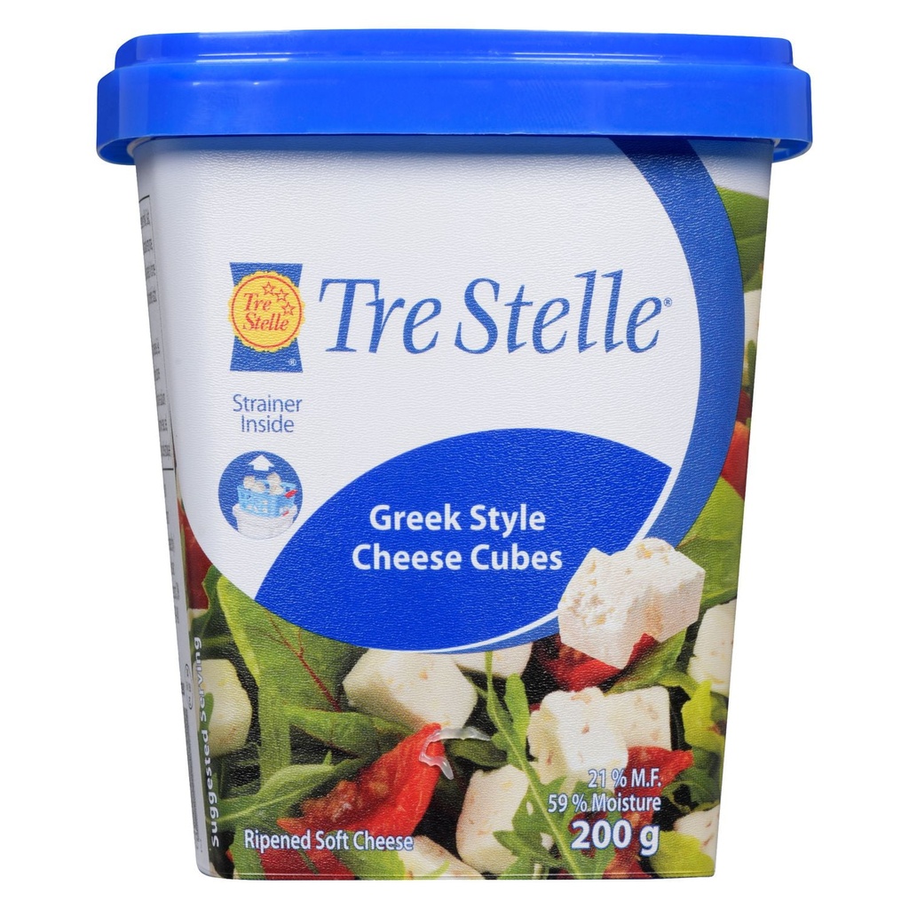 Fromage style Grec cubes Tre Stelle 200 g