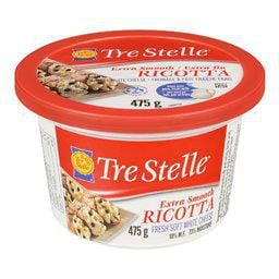Fromage extra fin ricotta Tre Stelle 475 g