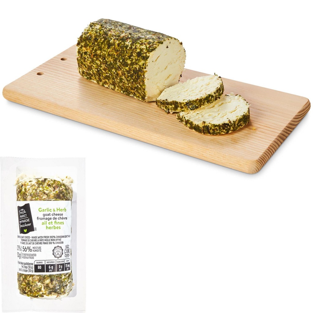 Fromage de chèvre à l'ail et aux fines herbes Mon marché fraîcheur
