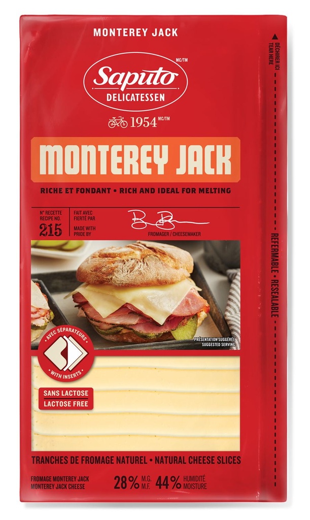 Saputo Fromage Monterey Jack tranché