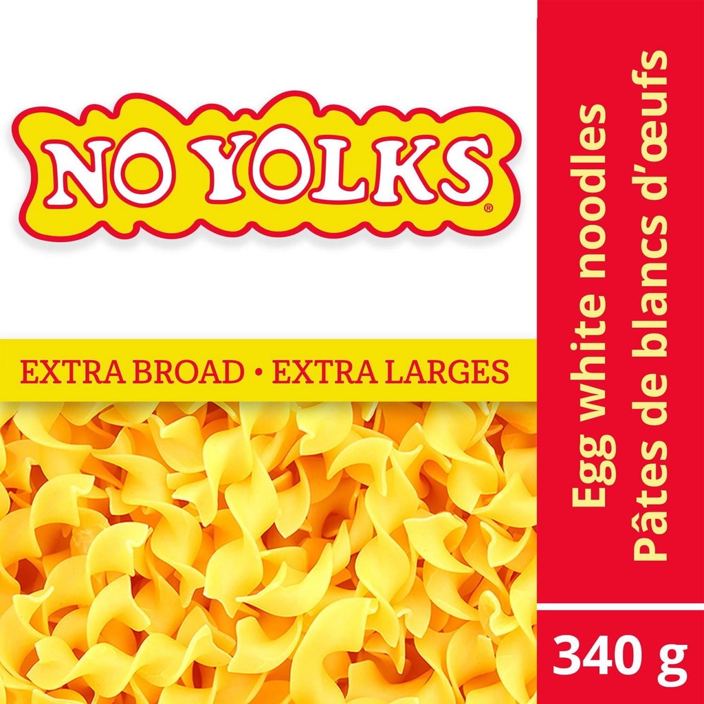 Pâtes No Yolks Nouilles de Blancs D'œufs Extra Larges