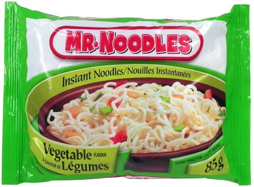 Nouilles instantanées à saveur de légumes de Mr. Noodles