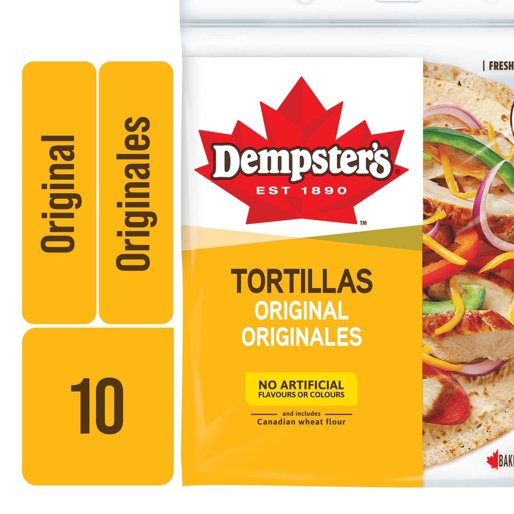 Dempster's Dempster’s Original Large Tortillas, 610 g