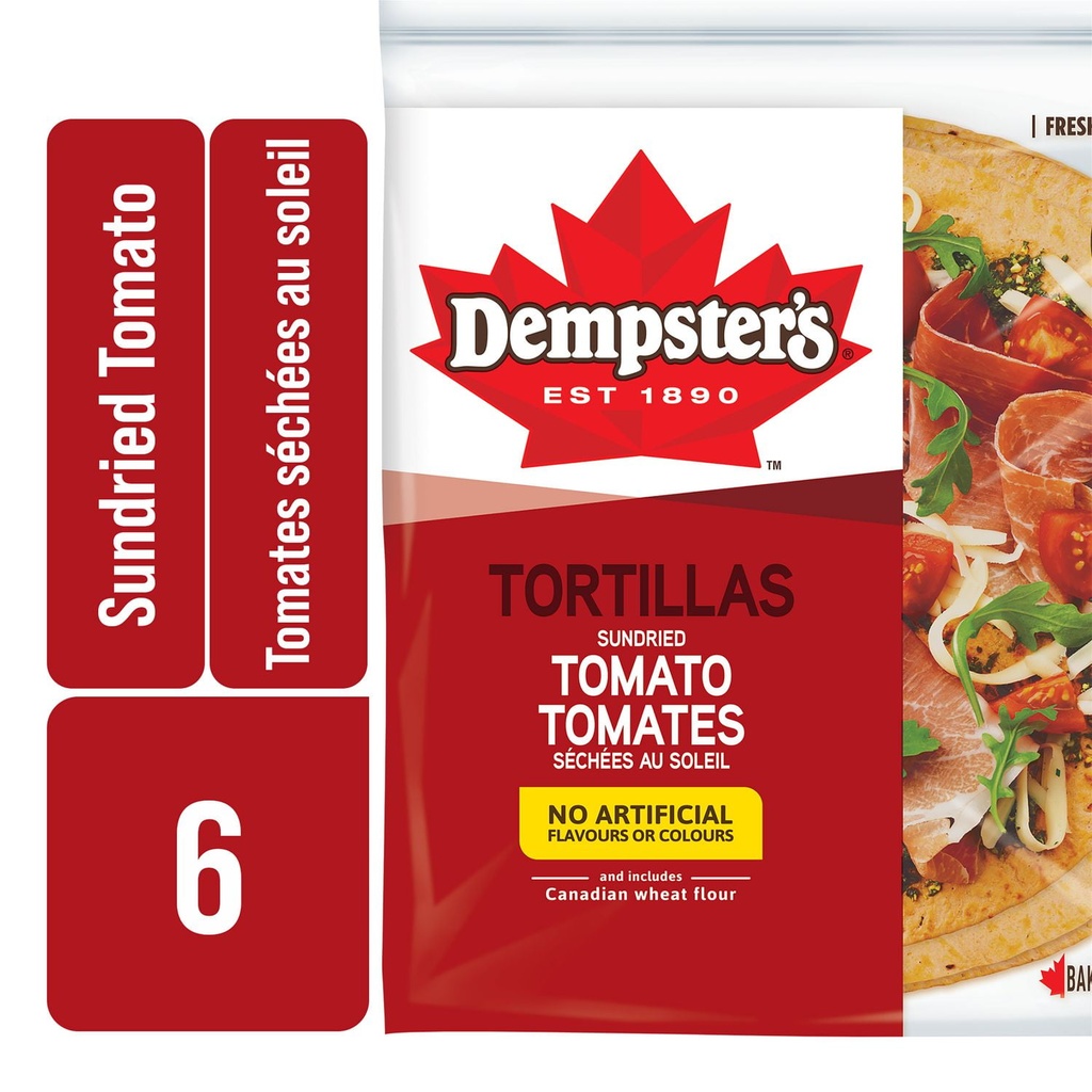 Dempster's Dempster’s Sundried Tomato Large Tortillas