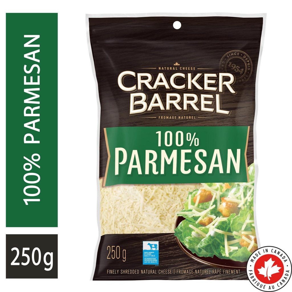 Cracker Barrel Cheese Cracker Barrel Fromage Râpé Parmesan, 250g