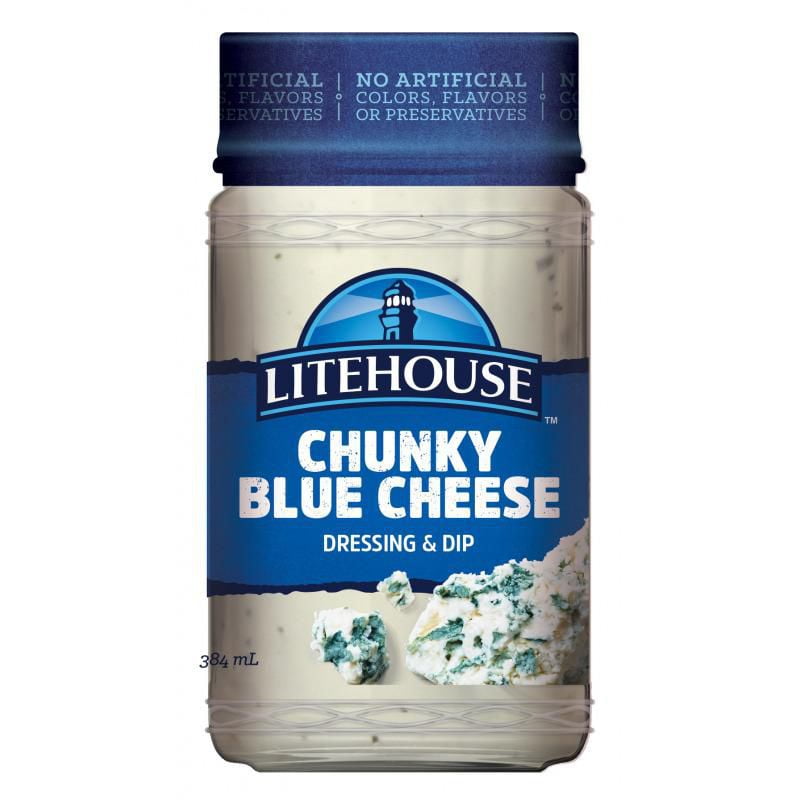 Vinaigrette et trempette aux morceaux de fromage bleu Litehouse 384 ml