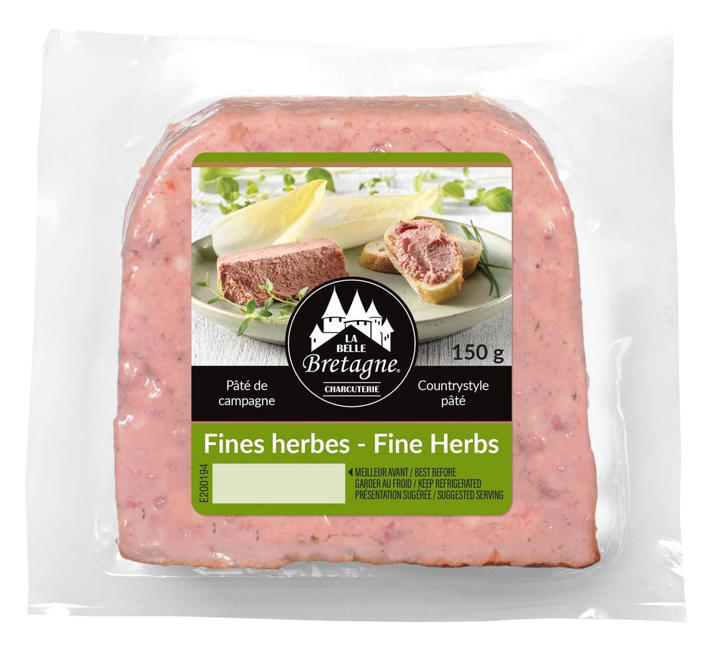 Pâté de campagne Belle Bretagne vernissé aux fines herbes