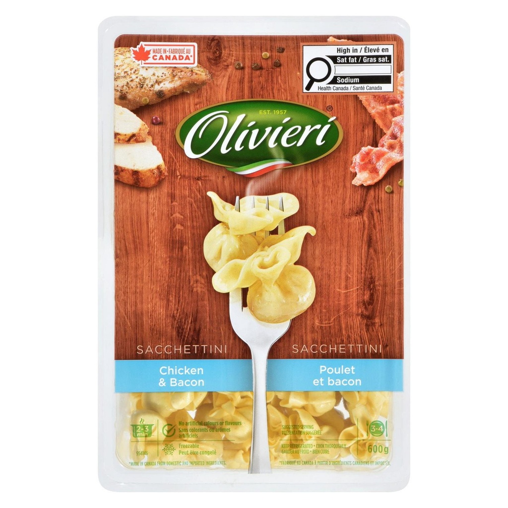 Sacchettini Olivieri à poulet et bacon
