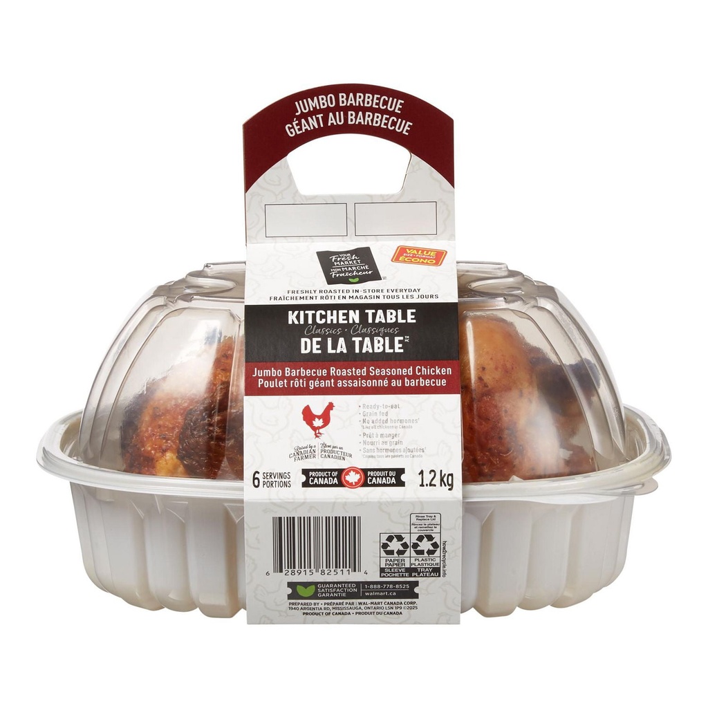 Poulet rôti assaisonné Mon marché fraîcheur