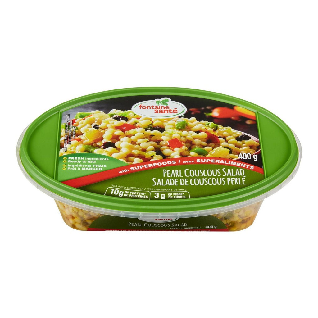 Salade de couscous perlé Fontaine Santé