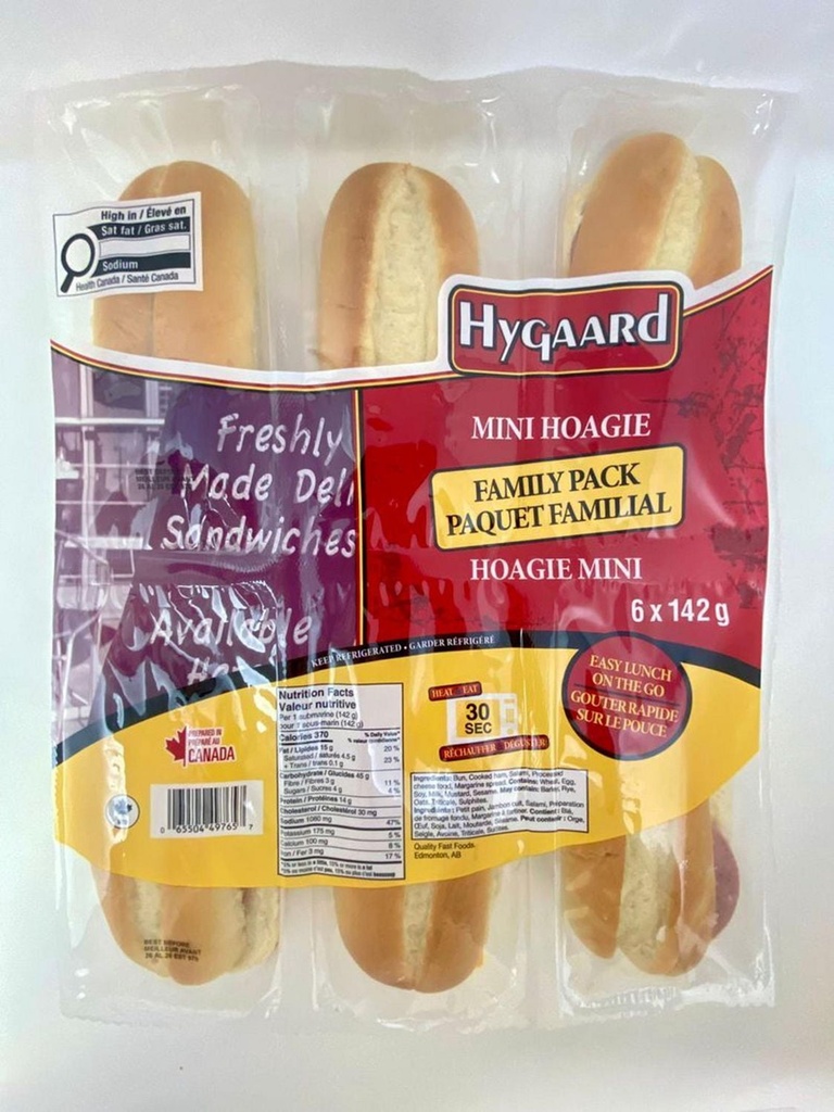 Mini Hoagie Hygaard en pack familial paquet de six