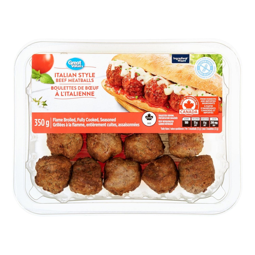 Boulettes de bœuf à l'italienne Great Value