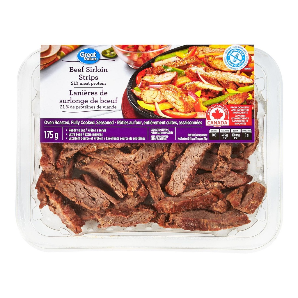 Great Value Lanières de surlonge de bœuf