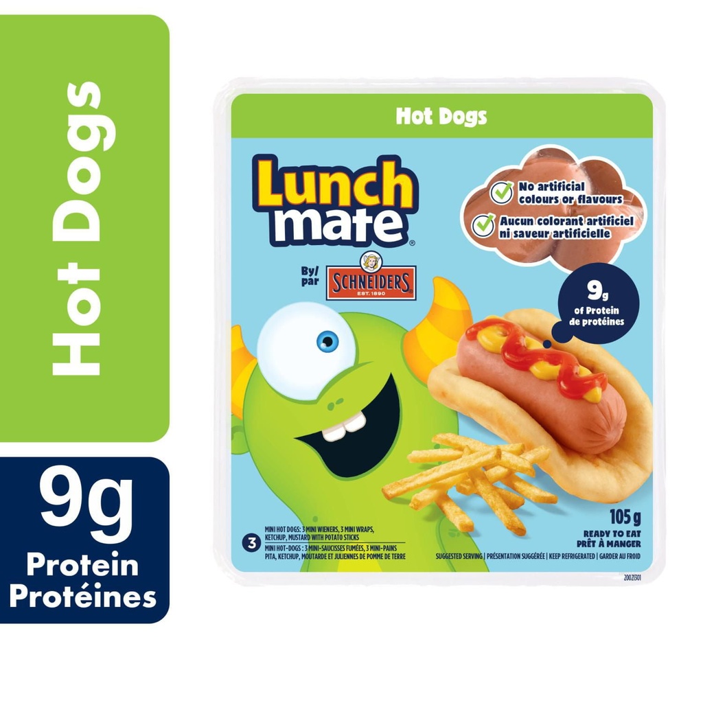 Schneiders Trousse-repas hot-dogs Lunchmate 105 g