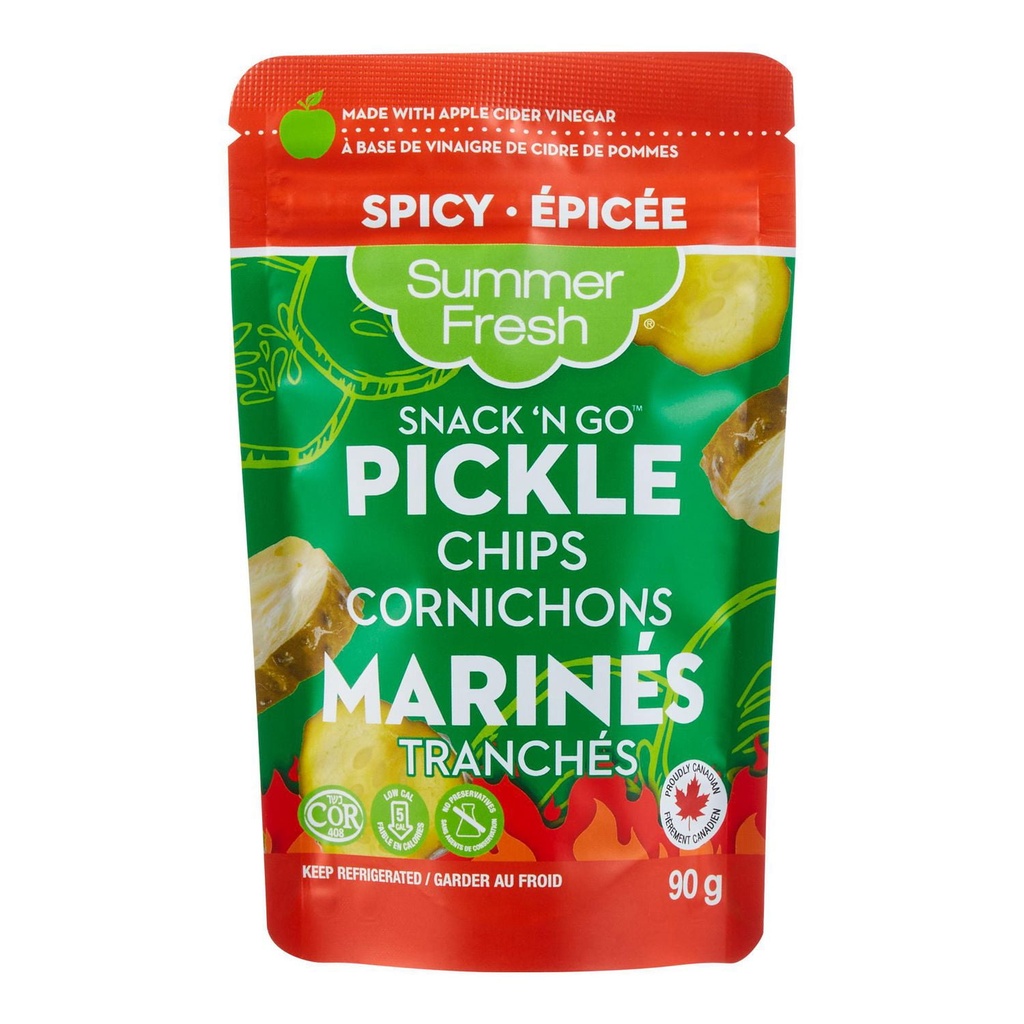 Cornichons marinés tranchés épicés Summer Fresh