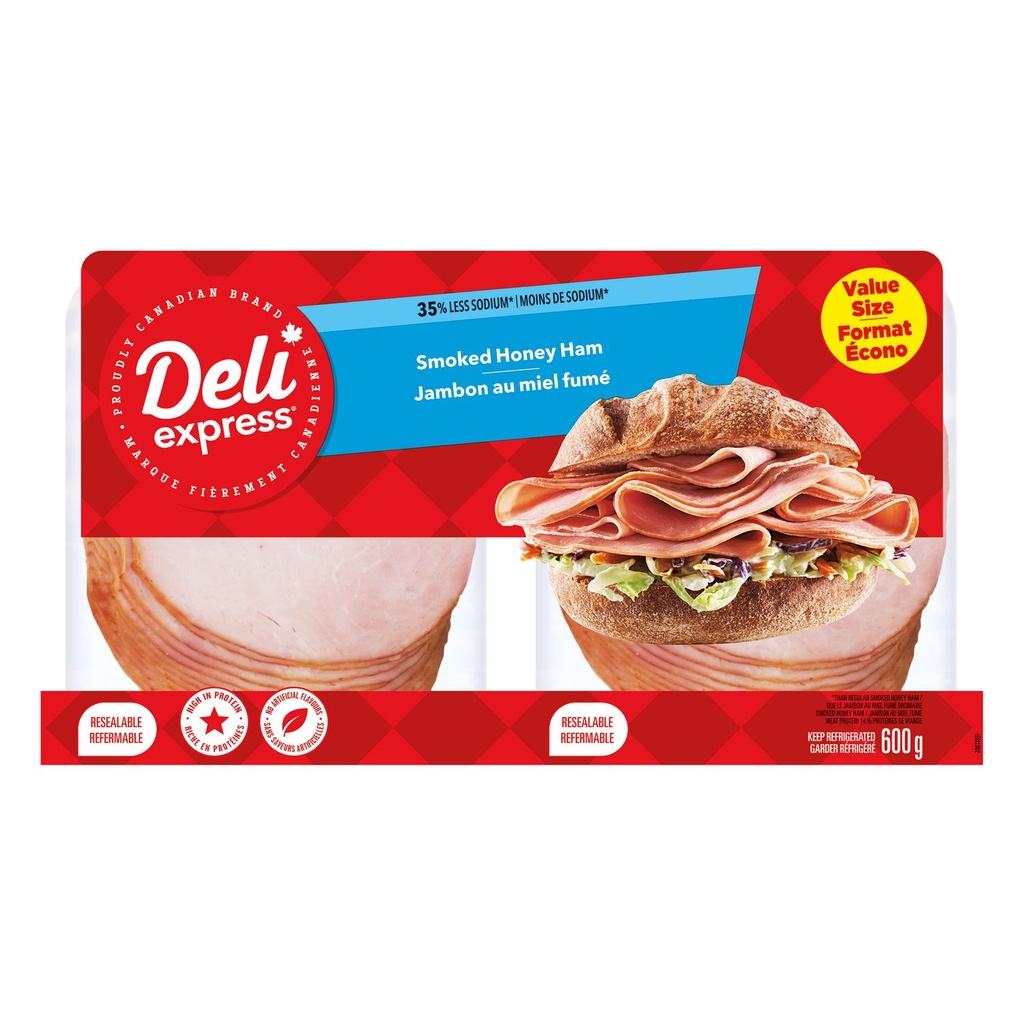 Jambon fumé au miel Deli Express 600 g