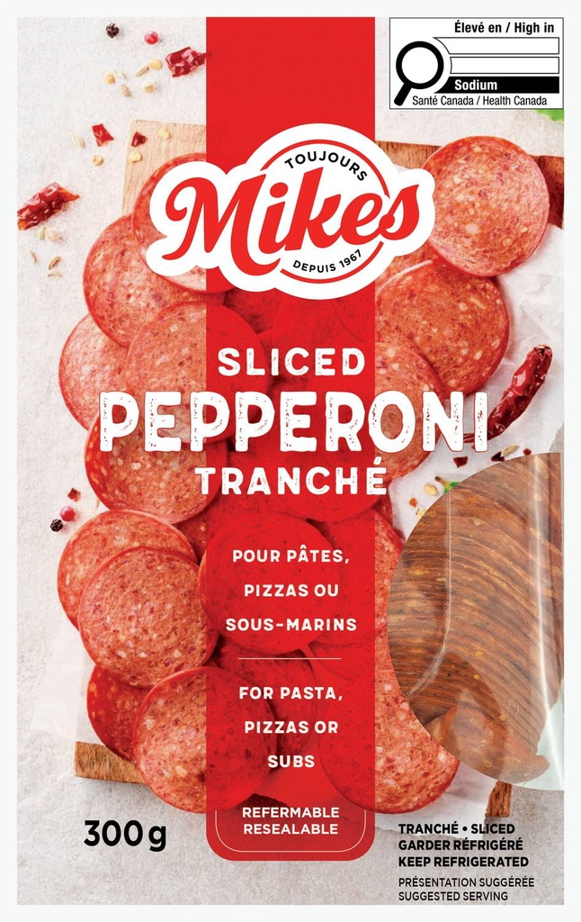 Toujours Mikes Pepperoni Tranché 300g