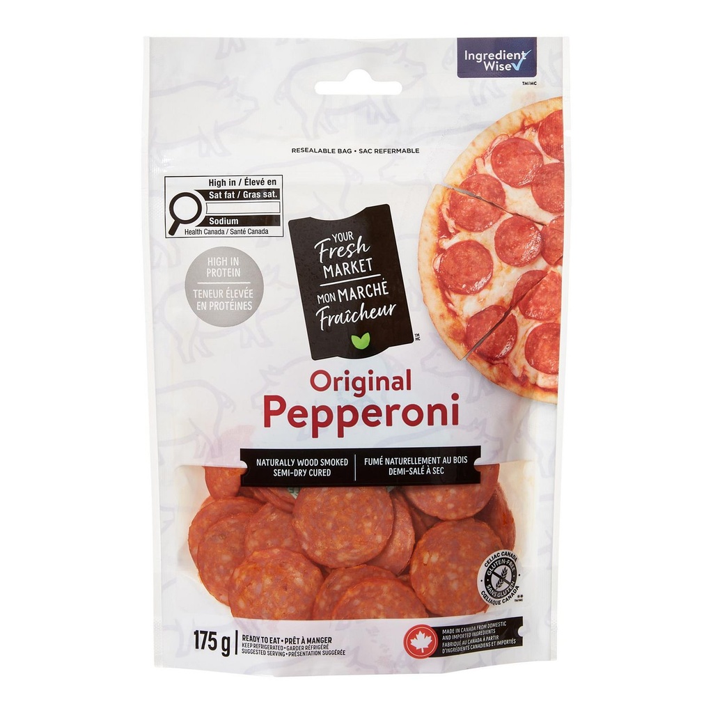 Pepperoni original Mon marché fraîcheur 175 g